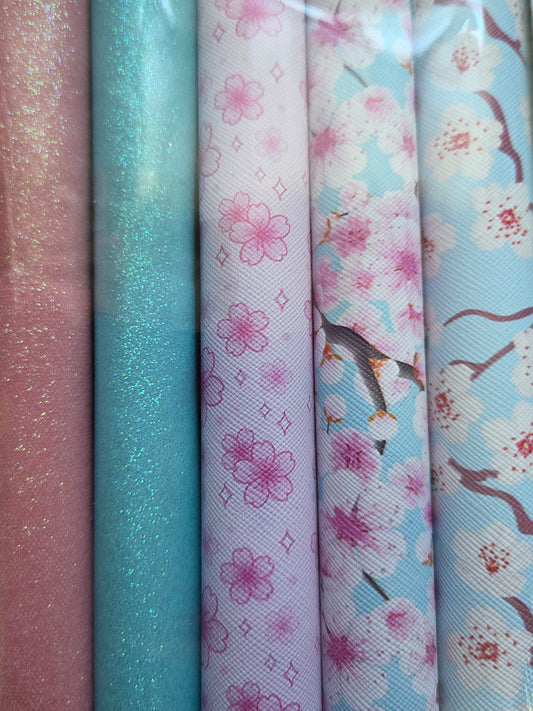Cherry Blossoms Backing Set
