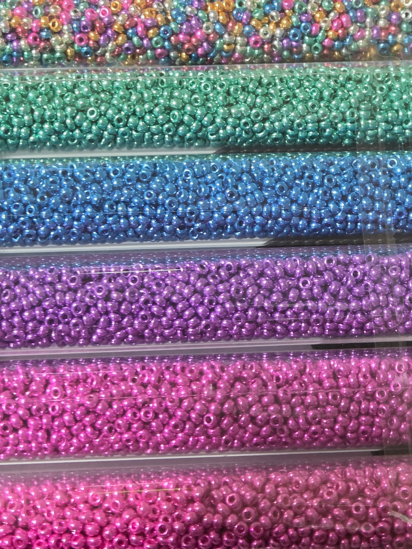 10/0 Seed Bead, Metallic Color Set