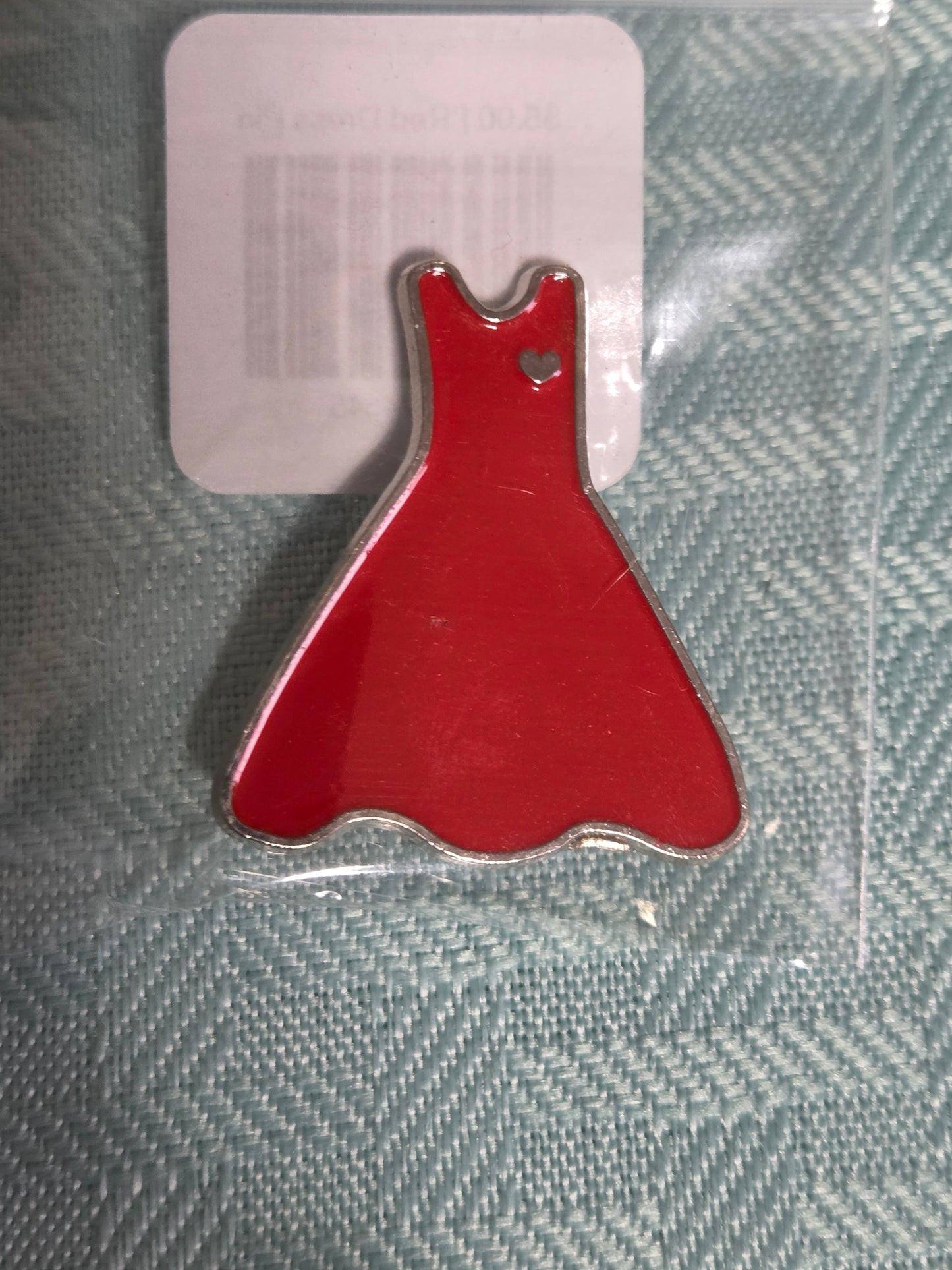 Red Dress Pin
