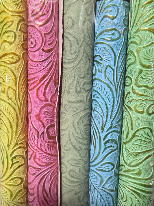 Embossed Flower Backing Set
