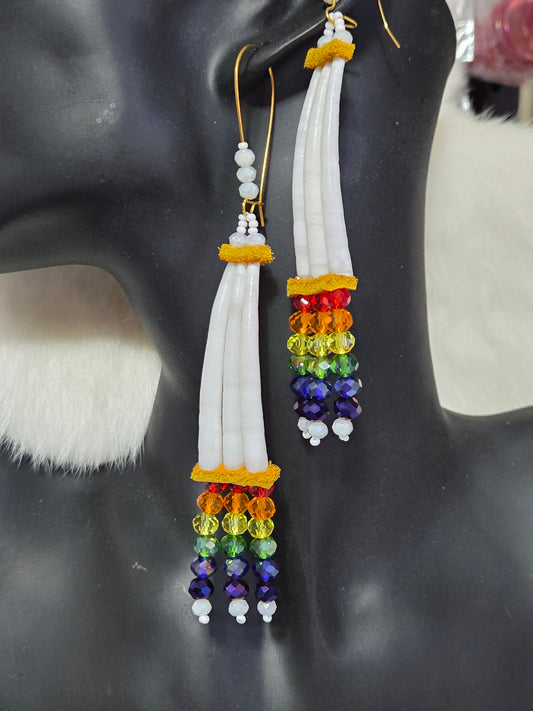 Rainbow Crystal Dentalium