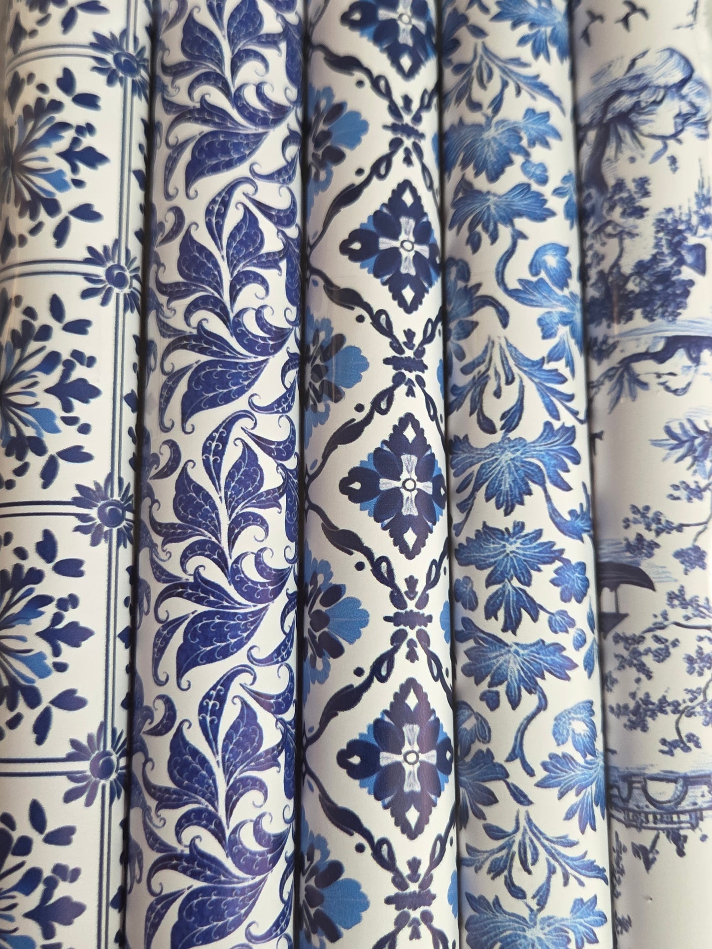 Royal Blue Porcelain Backing Set