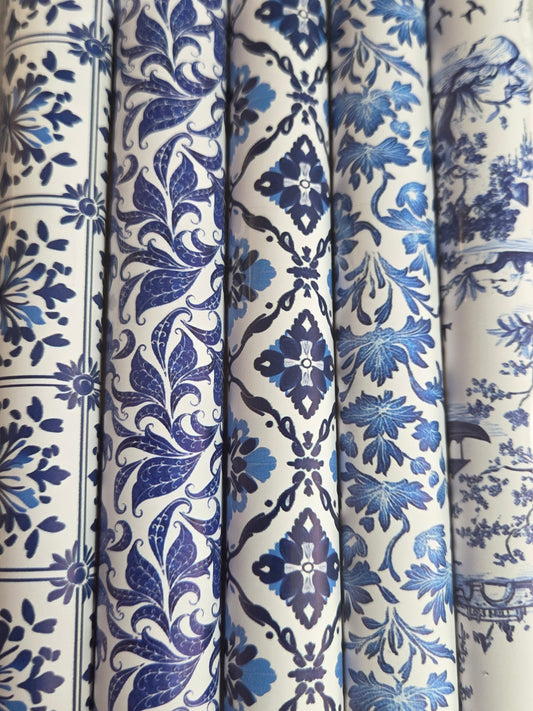 Royal Blue Porcelain Backing Set