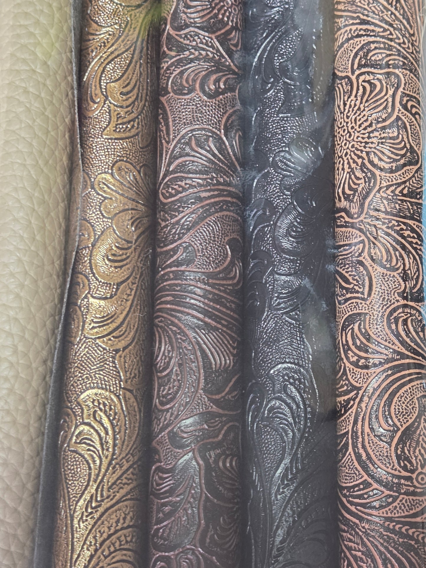 Embossed Darks Backing Set